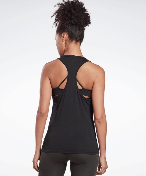 Reebok（リーボック）の「コットン レーサー タンクトップ / GB W CTTN RACER TANK VCTR（タンクトップ・レディース・ブラック/ネイビー/ホワイト・LARGE/MEDIUM/SMALL/X-SMALL/X-LARGE/XX-LARGE）」の4枚目の写真