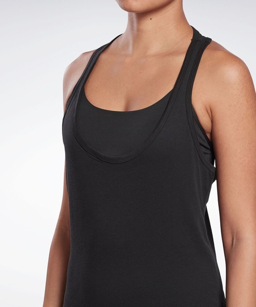Reebok（リーボック）の「コットン レーサー タンクトップ / GB W CTTN RACER TANK VCTR（タンクトップ・レディース・ブラック/ネイビー/ホワイト・LARGE/MEDIUM/SMALL/X-SMALL/X-LARGE/XX-LARGE）」の6枚目の写真