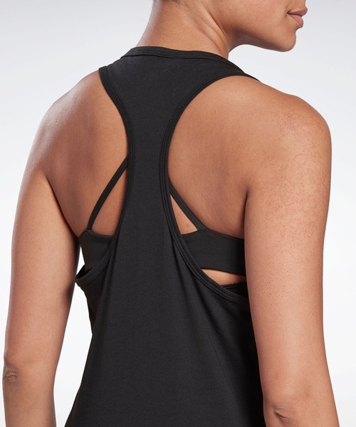 Reebok（リーボック）の「コットン レーサー タンクトップ / GB W CTTN RACER TANK VCTR（タンクトップ・レディース・ブラック/ネイビー/ホワイト・LARGE/MEDIUM/SMALL/X-SMALL/X-LARGE/XX-LARGE）」の7枚目の写真