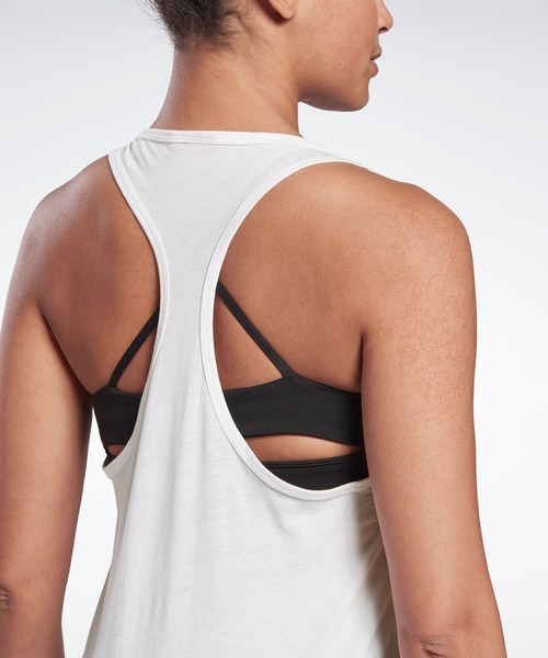 Reebok（リーボック）の「コットン レーサー タンクトップ / GB W CTTN RACER TANK VCTR（タンクトップ・レディース・ブラック/ネイビー/ホワイト・LARGE/MEDIUM/SMALL/X-SMALL/X-LARGE/XX-LARGE）」の12枚目の写真