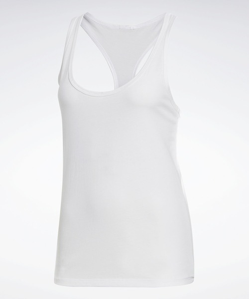 Reebok（リーボック）の「コットン レーサー タンクトップ / GB W CTTN RACER TANK VCTR（タンクトップ・レディース・ブラック/ネイビー/ホワイト・LARGE/MEDIUM/SMALL/X-SMALL/X-LARGE/XX-LARGE）」の13枚目の写真