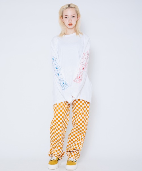 Candy Stripper（キャンディストリッパー）の「FUNNY PUPPY L/S Tシャツ（Tシャツ/カットソー・レディース・ブラック/オフホワイト/グリーン・2）」の8枚目の写真