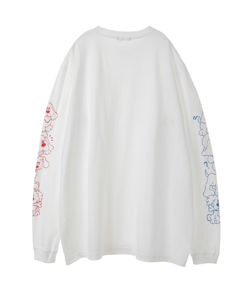 Candy Stripper（キャンディストリッパー）の「FUNNY PUPPY L/S Tシャツ（Tシャツ/カットソー・レディース・ブラック/オフホワイト/グリーン・2）」の4枚目の写真