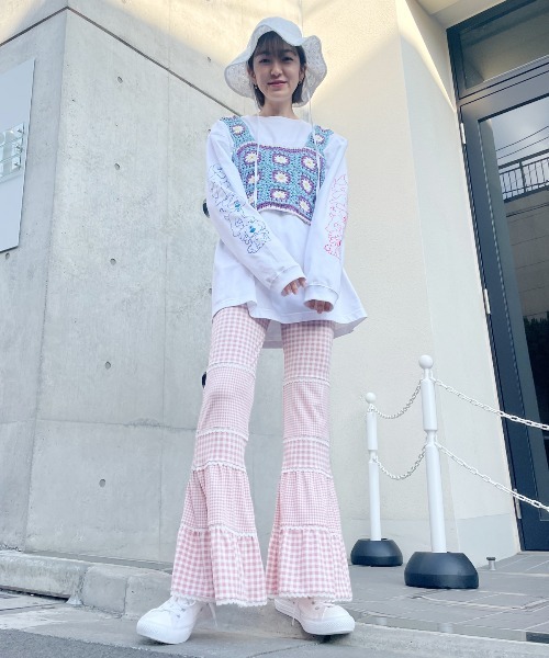 Candy Stripper（キャンディストリッパー）の「FUNNY PUPPY L/S Tシャツ（Tシャツ/カットソー・レディース・ブラック/オフホワイト/グリーン・2）」の17枚目の写真