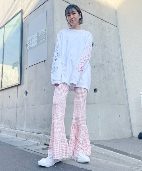 Candy Stripper（キャンディストリッパー）の「FUNNY PUPPY L/S Tシャツ（Tシャツ/カットソー・レディース・ブラック/オフホワイト/グリーン・2）」の18枚目の写真