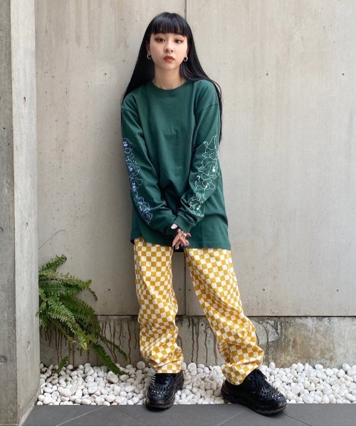 Candy Stripper（キャンディストリッパー）の「FUNNY PUPPY L/S Tシャツ（Tシャツ/カットソー・レディース・ブラック/オフホワイト/グリーン・2）」の20枚目の写真