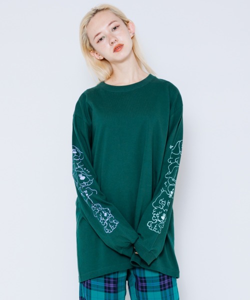 Candy Stripper（キャンディストリッパー）の「FUNNY PUPPY L/S Tシャツ（Tシャツ/カットソー・レディース・ブラック/オフホワイト/グリーン・2）」の21枚目の写真