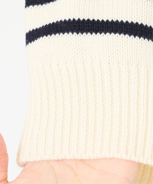 JOURNAL STANDARD relume（ジャーナルスタンダード　レリューム）の「コットンパネルボーダーニットプルオーバー◆（ニット/セーター・レディース・ホワイト/レッド/イエロー・FREE）」の12枚目の写真
