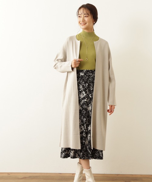 N.(N. Natural Beauty Basic)(エヌエヌナチュラルビューティーベーシック)の「◆線画プリントマーメイドスカート(スカート・レディース・ホワイト系その他/ブラック系その他・MEDIUM)」の8枚目の写真