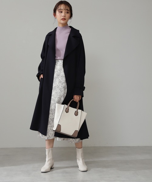 N.(N. Natural Beauty Basic)(エヌエヌナチュラルビューティーベーシック)の「◆線画プリントマーメイドスカート(スカート・レディース・ホワイト系その他/ブラック系その他・MEDIUM)」の6枚目の写真