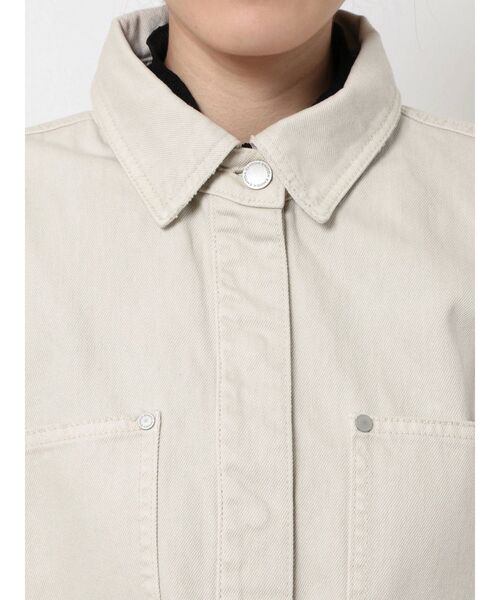 EMODA（エモダ）の「ボールドカットデニムショートジャケット（デニムジャケット・レディース・ホワイト/ブラック/その他・FREE）」の17枚目の写真