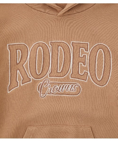 RODEO CROWNS WIDE BOWL（ロデオクラウンズワイドボウル）の「キッズ90 LOGOパーカー（パーカー・キッズ・チャコールグレー/ベージュ/パープル・120/140/110/130）」の7枚目の写真