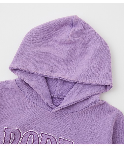 RODEO CROWNS WIDE BOWL（ロデオクラウンズワイドボウル）の「キッズ90 LOGOパーカー（パーカー・キッズ・チャコールグレー/ベージュ/パープル・120/140/110/130）」の18枚目の写真