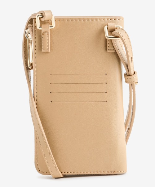 TOMMY HILFIGER（トミーヒルフィガー）の「ショッパーフォンウォレットバッグ（スマホケース/カバー・レディース・ベージュ/コーラル・FREE）」の8枚目の写真