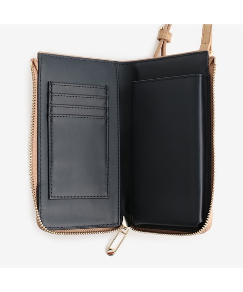 TOMMY HILFIGER（トミーヒルフィガー）の「ショッパーフォンウォレットバッグ（スマホケース/カバー・レディース・ベージュ/コーラル・FREE）」の12枚目の写真