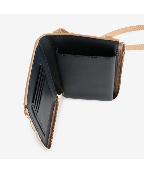 TOMMY HILFIGER（トミーヒルフィガー）の「ショッパーフォンウォレットバッグ（スマホケース/カバー・レディース・ベージュ/コーラル・FREE）」の13枚目の写真