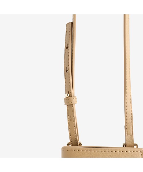 TOMMY HILFIGER（トミーヒルフィガー）の「ショッパーフォンウォレットバッグ（スマホケース/カバー・レディース・ベージュ/コーラル・FREE）」の6枚目の写真