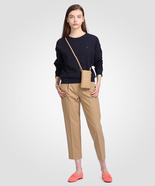 TOMMY HILFIGER（トミーヒルフィガー）の「ショッパーフォンウォレットバッグ（スマホケース/カバー・レディース・ベージュ/コーラル・FREE）」の11枚目の写真