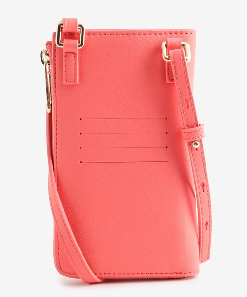 TOMMY HILFIGER（トミーヒルフィガー）の「ショッパーフォンウォレットバッグ（スマホケース/カバー・レディース・ベージュ/コーラル・FREE）」の4枚目の写真