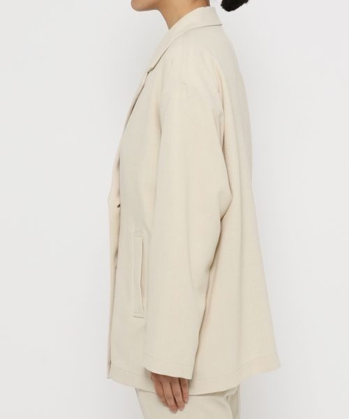 LOWRYS FARM（ローリーズファーム）の「バスケットダブルジャケット　260530（テーラードジャケット・レディース・アイボリー/チャコールグレー/グレー系その他/グリーン/パープル・FREE）」の19枚目の写真