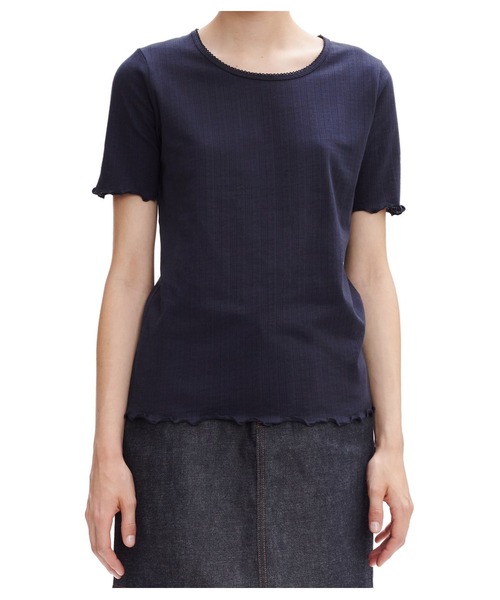 A.P.C.(アーペーセー)の「T-SHIRT JEANNETTE 22P(Tシャツ/カットソー・レディース・ネイビー/キナリ・S/M/L)」の10枚目の写真