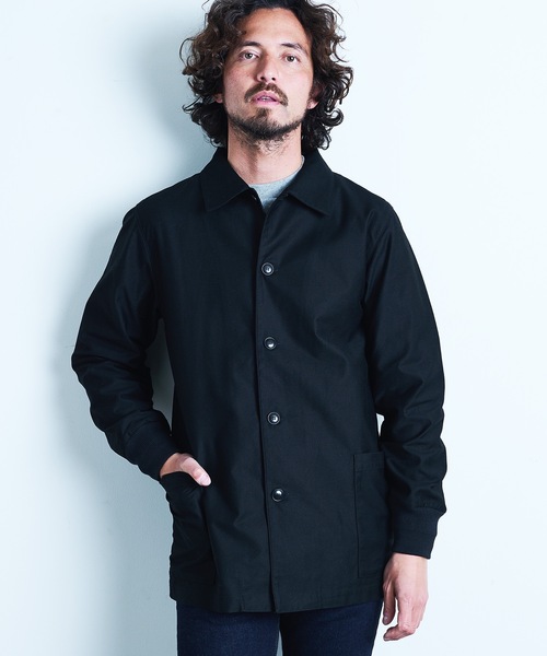 MILITARY MOLESKIN SIDE PKT RIB BLOUSON:ミリタリー モールスキン サイドポケット リブジャケット 22SS
