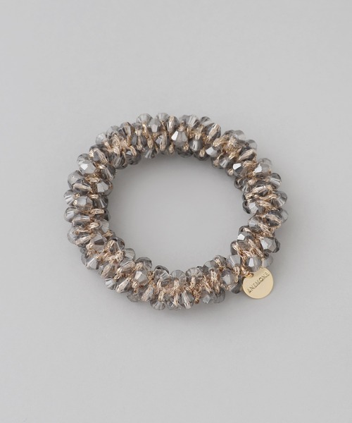 ANEMONE（アネモネ）の「ビーズシュシュ（シュシュ・レディース・ブラウン/クリア/アイボリー/ブラック/グリーン/パープル・FREE）」の10枚目の写真