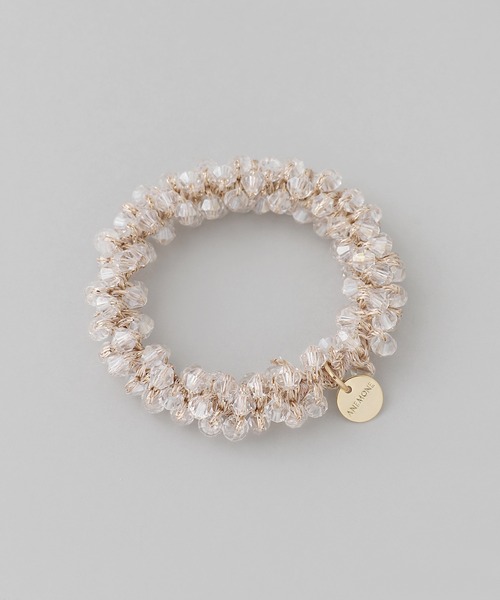 ANEMONE（アネモネ）の「ビーズシュシュ（シュシュ・レディース・ブラウン/クリア/アイボリー/ブラック/グリーン/パープル・FREE）」の8枚目の写真