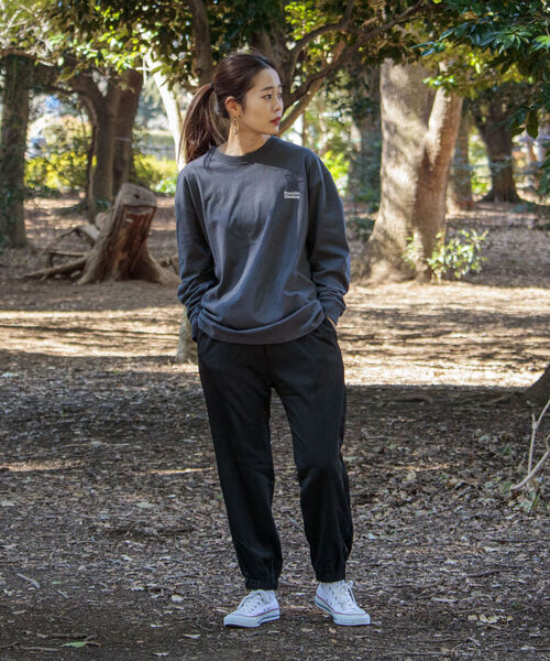 Franklin Climbing（フランクリンクライミング）の「【Franklin Climbing/フランクリンクライミング】エッセンシャルボックスロゴ バックプリントロンT（Tシャツ/カットソー・メンズ・ホワイト/チャコールグレー/グレー/ターコイズブルー/オレンジ・SMALL/MEDIUM/LARGE）」の16枚目の写真