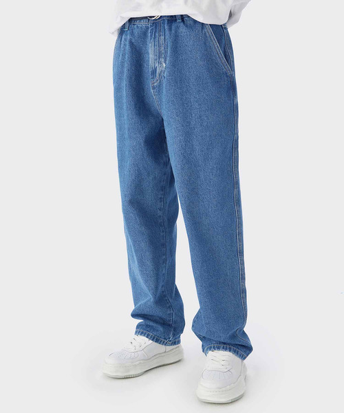 INFLATION（インフレーション）の「INFLATION(インフレーション)ストレートジーンズ（デニムパンツ・メンズ・ライトブルー/ブラック/ブルー・M/L/XL/S）」の3枚目の写真