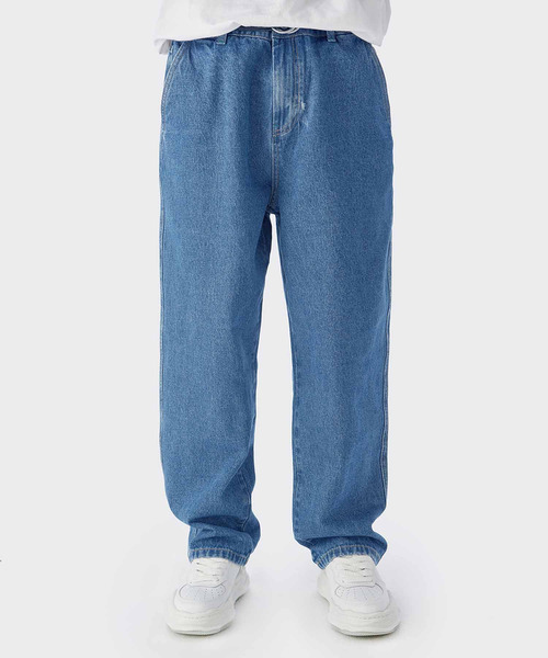 INFLATION（インフレーション）の「INFLATION(インフレーション)ストレートジーンズ（デニムパンツ・メンズ・ライトブルー/ブラック/ブルー・M/L/XL/S）」の4枚目の写真