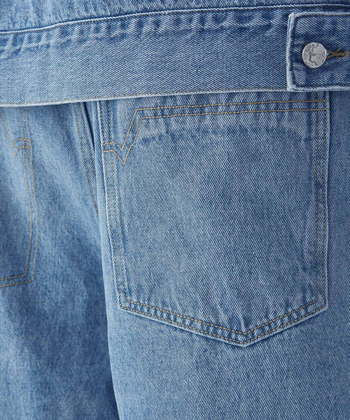 INFLATION（インフレーション）の「INFLATION(インフレーション)ストレートジーンズ（デニムパンツ・メンズ・ライトブルー/ブラック/ブルー・M/L/XL/S）」の21枚目の写真