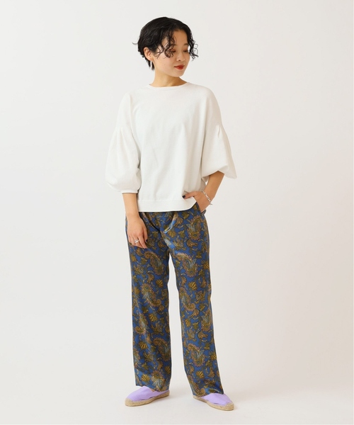 IENA(イエナ)の「《追加》コットンストレッチタックパフプルオーバー◆(ニット/セーター・レディース・グレー/グレー系その他/ホワイト・FREE)」の20枚目の写真