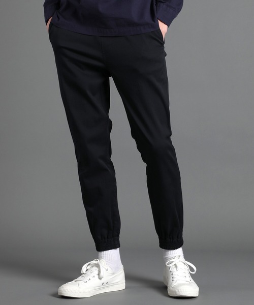 BLOOM - 出品 LANVIN en Bleu パンツ 超伸縮 麻混「ガムストレッチ」製品染め