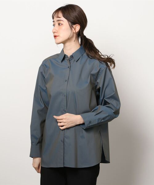 LOVELESS(ラブレス)の「【otona MUSE掲載商品】オーセンティック シャーティングシャツ(シャツ/ブラウス・レディース・ブルー系その他2/ベージュ系その他/オフホワイト・36/34)」の3枚目の写真