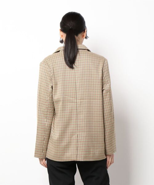 CPCM（シーピーシーエム）の「アソートチェックダブルテーラードJK（テーラードジャケット・レディース・ベージュ/グリーン/アイボリー/グリーン系その他・FREE）」の5枚目の写真