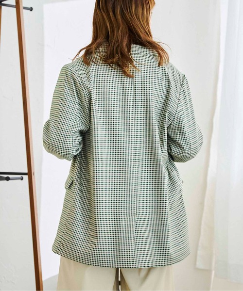 CPCM（シーピーシーエム）の「アソートチェックダブルテーラードJK（テーラードジャケット・レディース・ベージュ/グリーン/アイボリー/グリーン系その他・FREE）」の18枚目の写真