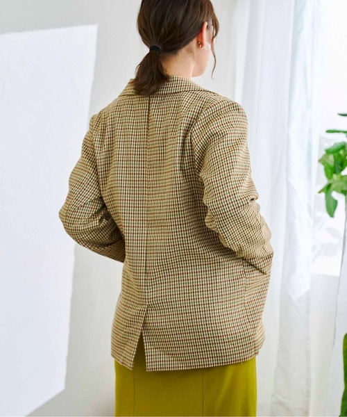 CPCM（シーピーシーエム）の「アソートチェックダブルテーラードJK（テーラードジャケット・レディース・ベージュ/グリーン/アイボリー/グリーン系その他・FREE）」の14枚目の写真