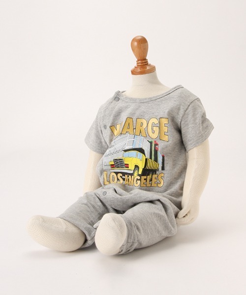 XLARGE KIDS（エクストララージキッズ）の「トラックグラフィック半袖カバーオール（ロンパース・キッズ・ホワイト/グレー/ブルー・70cm/80ｃｍ）」の14枚目の写真