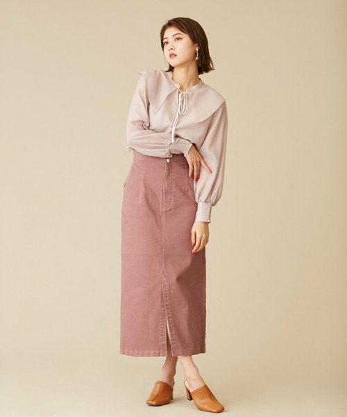 JILL by JILL STUART（ジルバイジルスチュアート）の「◇ロングデニムスカート（デニムスカート・レディース・ピンク/イエロー/ホワイト系その他・SMALL/MEDIUM）」の10枚目の写真