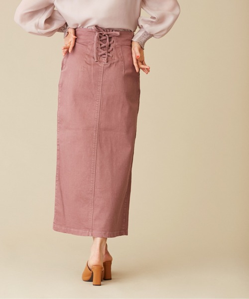 JILL by JILL STUART（ジルバイジルスチュアート）の「◇ロングデニムスカート（デニムスカート・レディース・ピンク/イエロー/ホワイト系その他・SMALL/MEDIUM）」の11枚目の写真