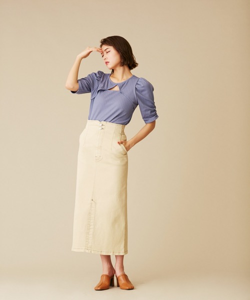 JILL by JILL STUART（ジルバイジルスチュアート）の「◇ロングデニムスカート（デニムスカート・レディース・ピンク/イエロー/ホワイト系その他・SMALL/MEDIUM）」の19枚目の写真