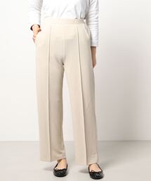 Samansa Mos2 blue | カットジョーゼットストレートパンツ(その他パンツ)