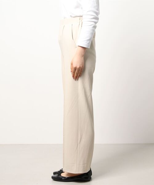 Samansa Mos2 blue（サマンサモスモスブルー）の「カットジョーゼットストレートパンツ（その他パンツ・レディース・イエロー/グリーン/ライトベージュ・ﾌﾘ-）」の4枚目の写真