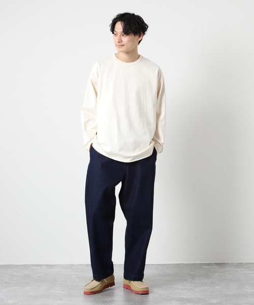 JOURNAL STANDARD（ジャーナルスタンダード）の「26/2 サイロ レイヤード ロンT（Tシャツ/カットソー・メンズ・ブラック系その他/ホワイト/アイボリー・MEDIUM/LARGE/SMALL）」の4枚目の写真