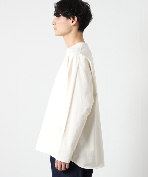 JOURNAL STANDARD（ジャーナルスタンダード）の「26/2 サイロ レイヤード ロンT（Tシャツ/カットソー・メンズ・ブラック系その他/ホワイト/アイボリー・MEDIUM/LARGE/SMALL）」の7枚目の写真