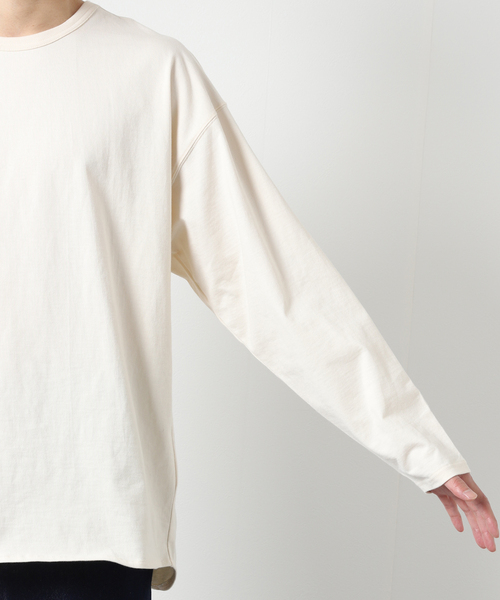 JOURNAL STANDARD（ジャーナルスタンダード）の「26/2 サイロ レイヤード ロンT（Tシャツ/カットソー・メンズ・ブラック系その他/ホワイト/アイボリー・MEDIUM/LARGE/SMALL）」の10枚目の写真