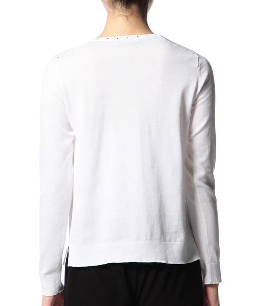 ASTRAET（アストラット）の「ASTRAET(アストラット) 16G スワロフスキーニット◆（ニット/セーター・レディース・ホワイト/ブラック・フリー）」の12枚目の写真