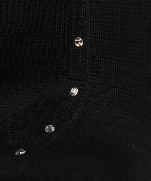 ASTRAET（アストラット）の「ASTRAET(アストラット) 16G スワロフスキーニット◆（ニット/セーター・レディース・ホワイト/ブラック・フリー）」の13枚目の写真