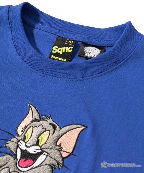Tom&Jerry(トムアンドジェリー)の「【TOM&JERRY/トムとジェリー】サガラ刺繍エンブレムTシャツ/ビックシルエット(Tシャツ/カットソー・レディース・ホワイト/ブラック/イエロー/ブルー・M/L)」の9枚目の写真